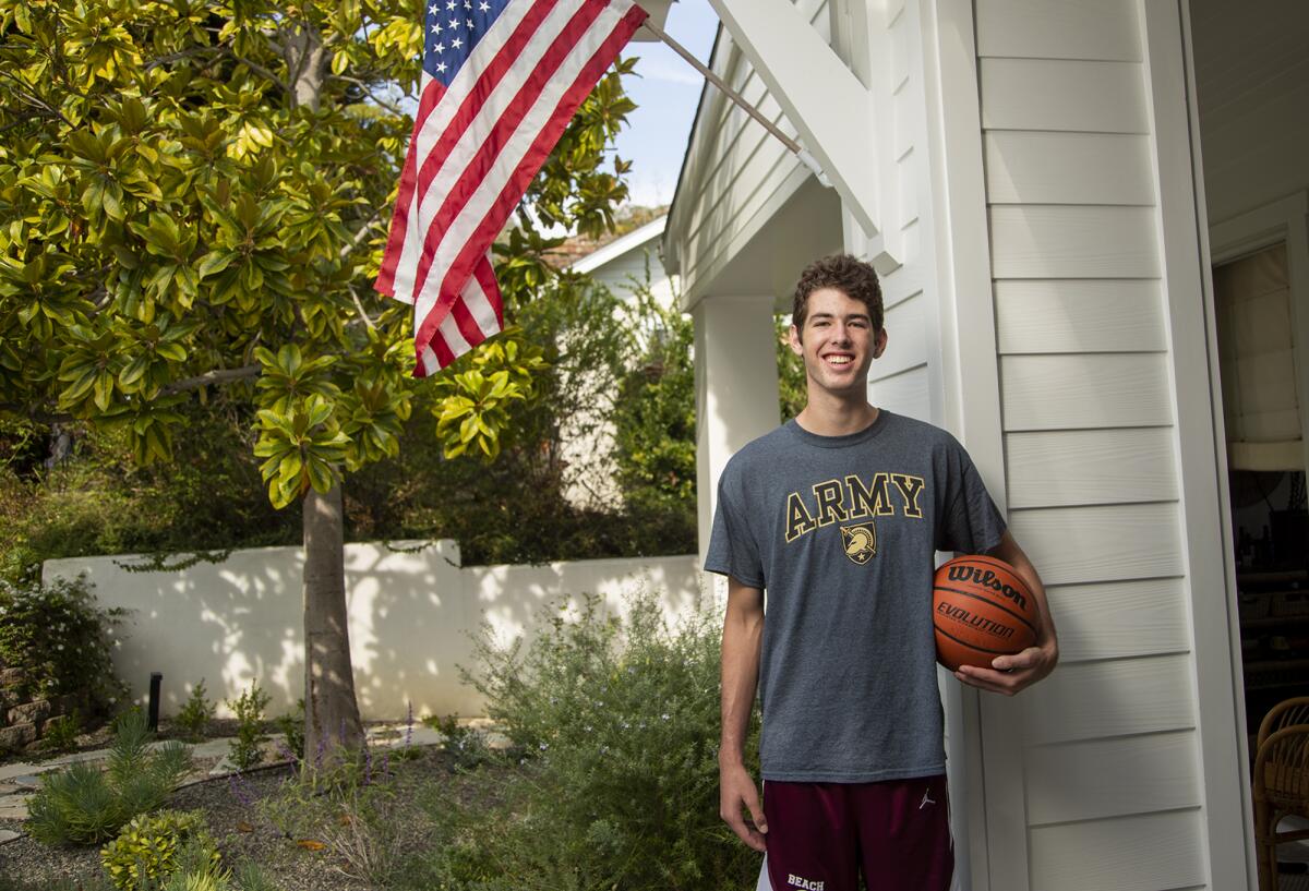 Nolan Naess, a Laguna Beach High School senior, has committed to the Army men's basketball program.