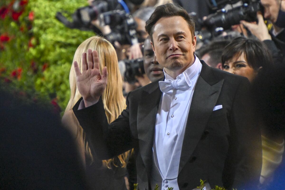 Elon Musk attends the Met Gala in May.