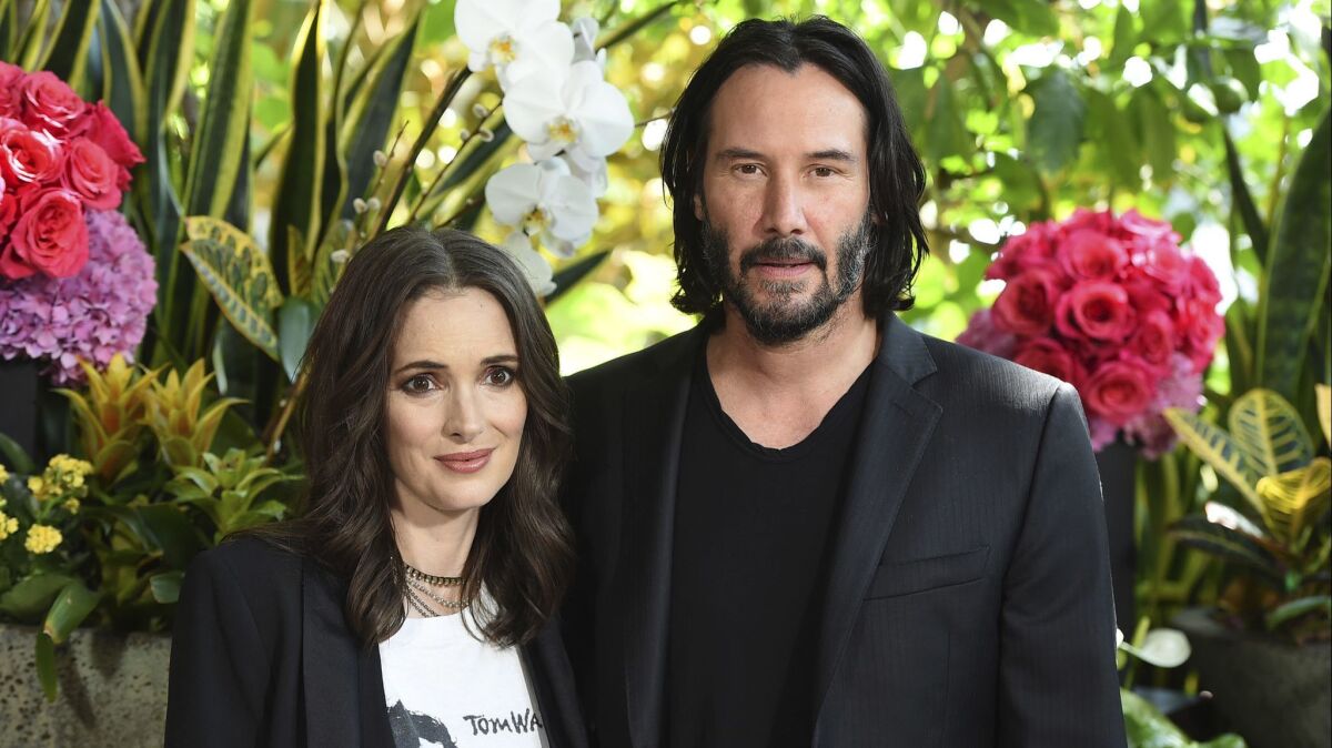 Winona Ryder and Keanu Reeves.
