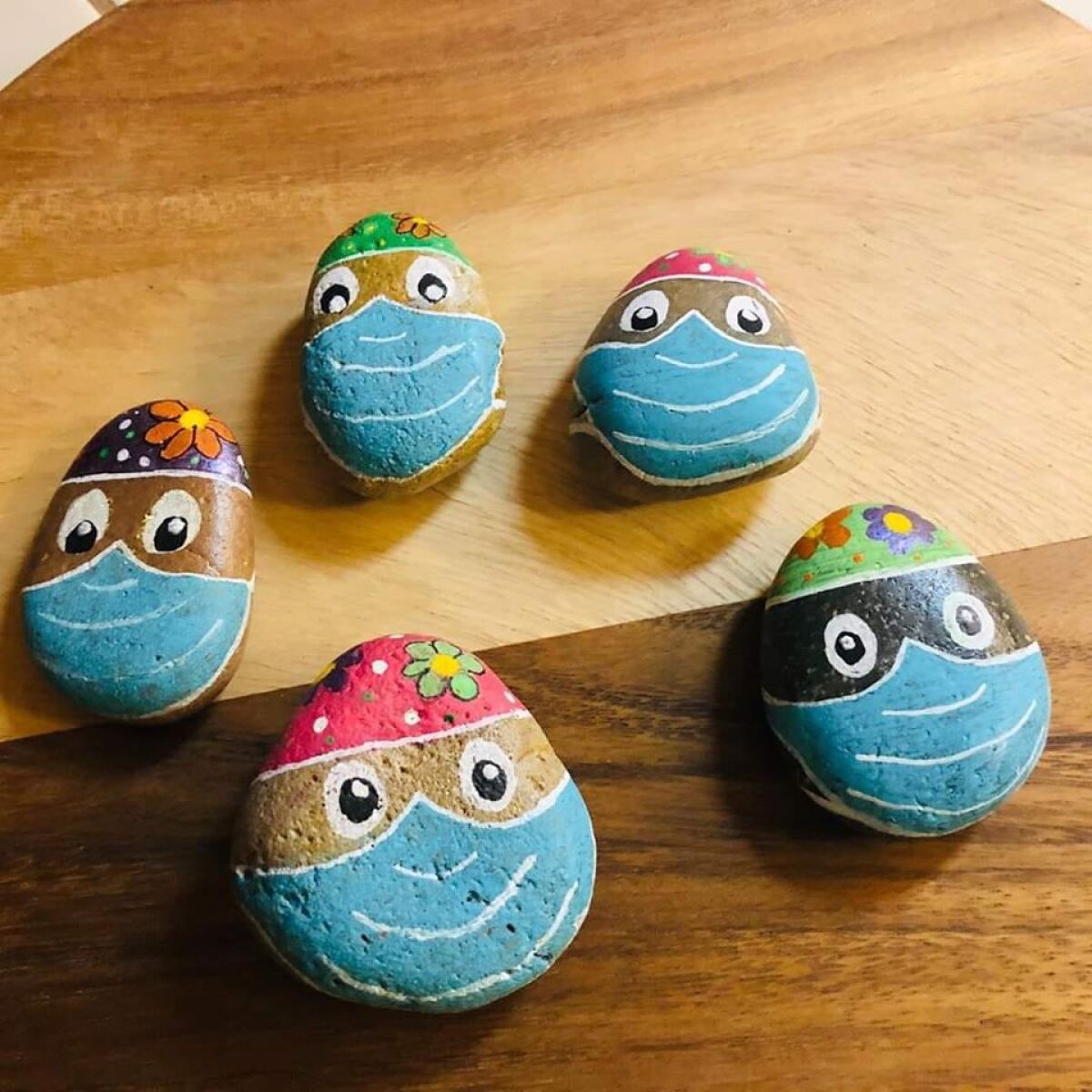 Escondido native Ceci Lusky painted these nurse rocks in honor of her daughter who graduates, virtually, this weekend with her master's degree in nursing from the University of San Diego.