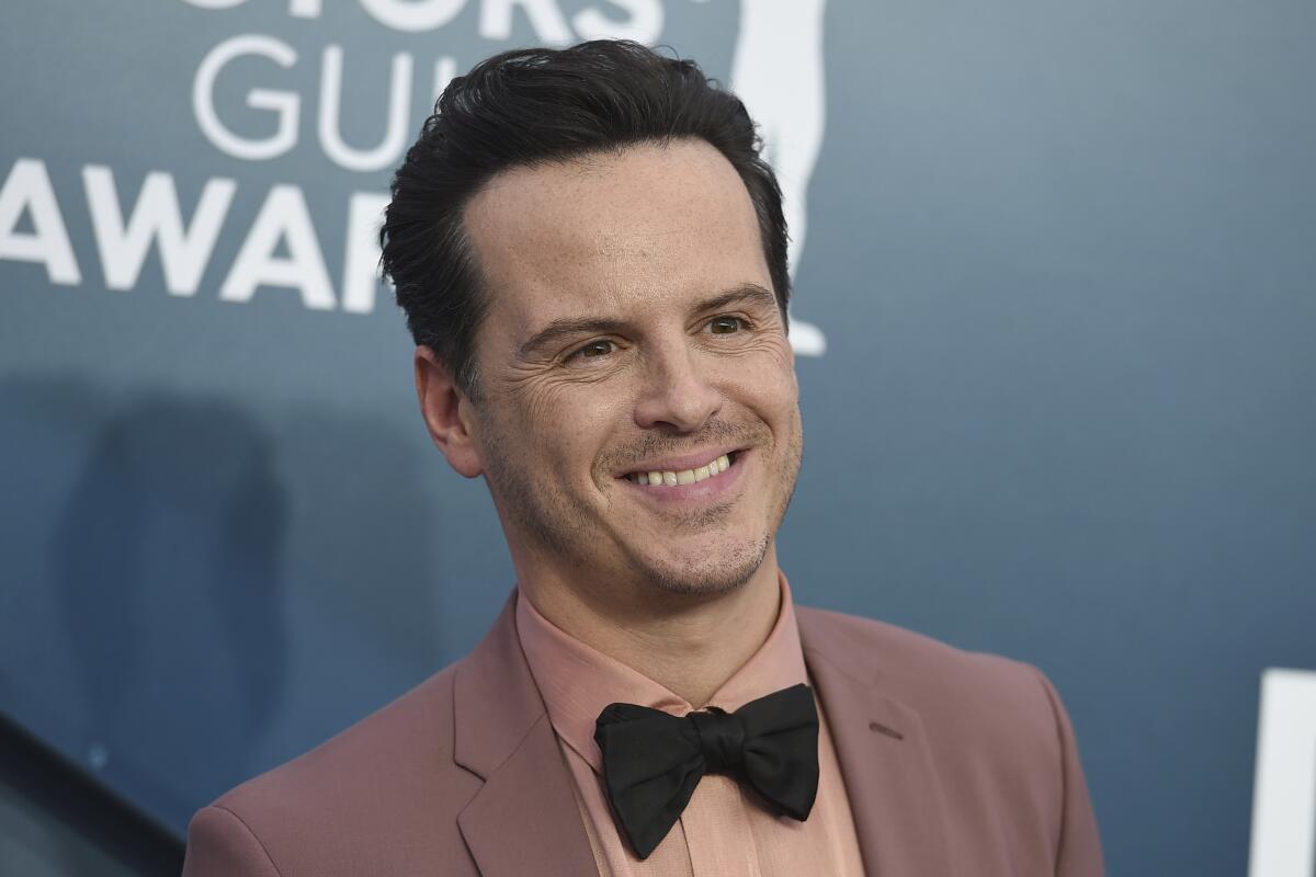 Andrew Scott arrives for the 26th Screen Actors Guild Awards at the Shrine Auditorium & Expo Hall