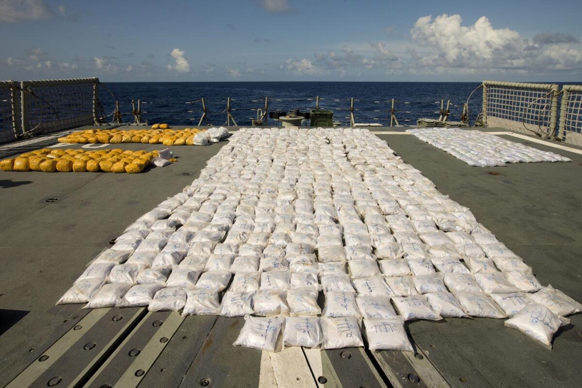 The Australian navy, in conjunction with a British team, seized about $235 million worth of drugs late last month off the eastern coast of Africa near Kenya.