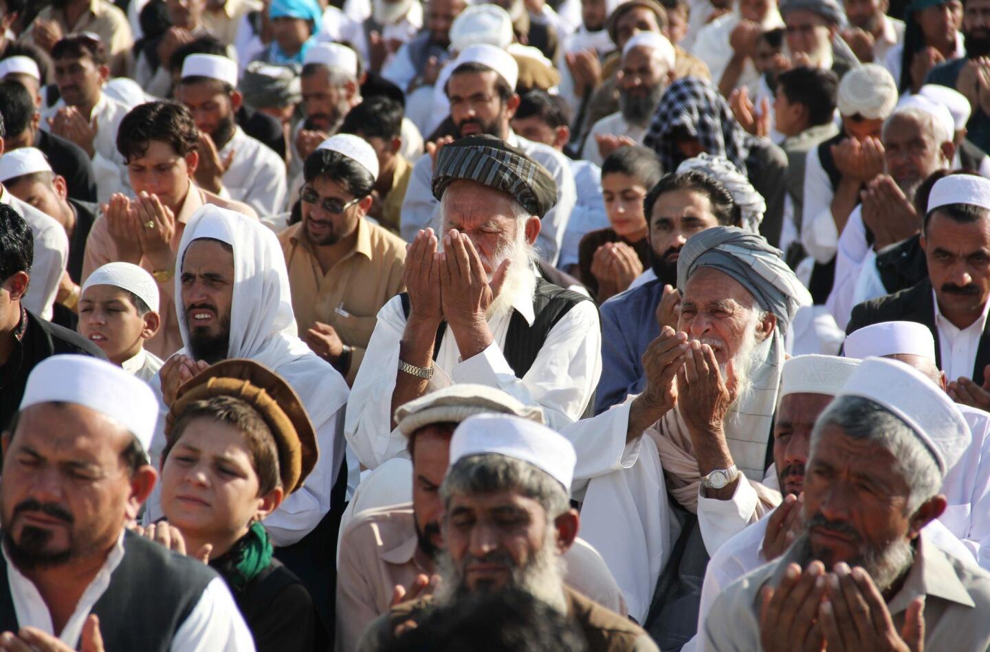 At least 37 worshippers killed in suicide bombing at a Mosque during eid prayers