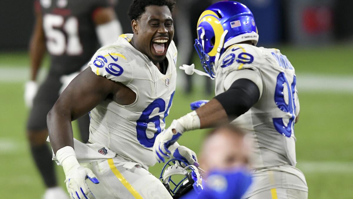 Look: Rams celebrate NFC West title in locker room after win