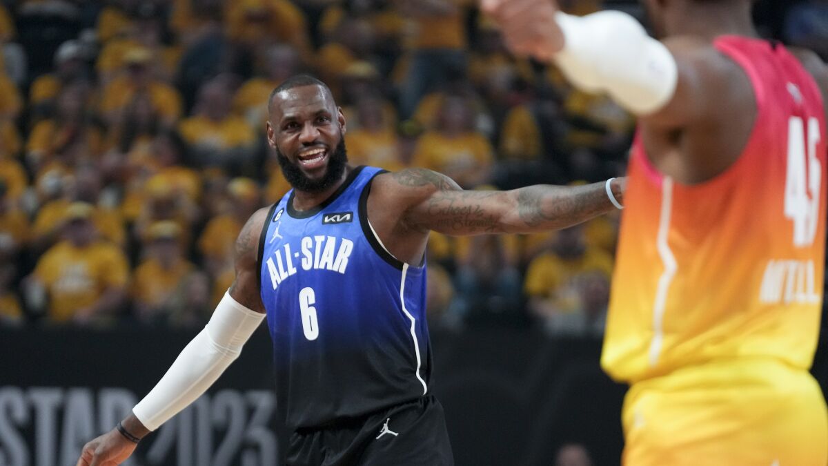 LeBron James focused on playoff push after All-Star Game loss - Los Angeles Times