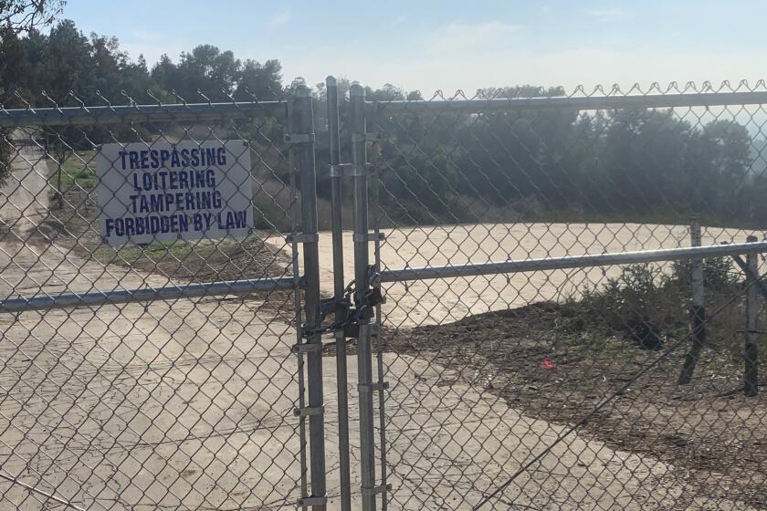 A plot of land near Los Angeles County Sheriff Alex Villanueva's home has been leveled.