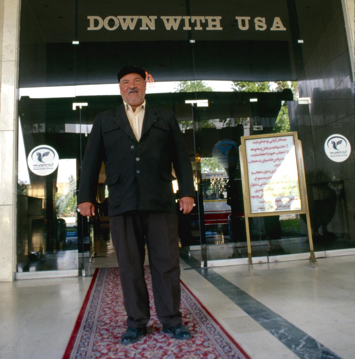 Doorman, Homa Hotel, Mashhad, Iran, 1998.  