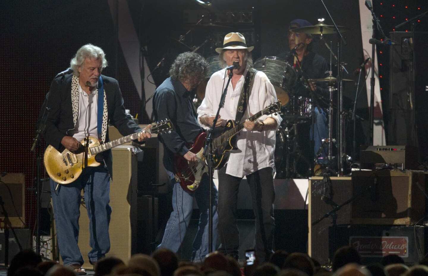 Neil Young & Crazy Horse sing "I Saw Her Standing There."