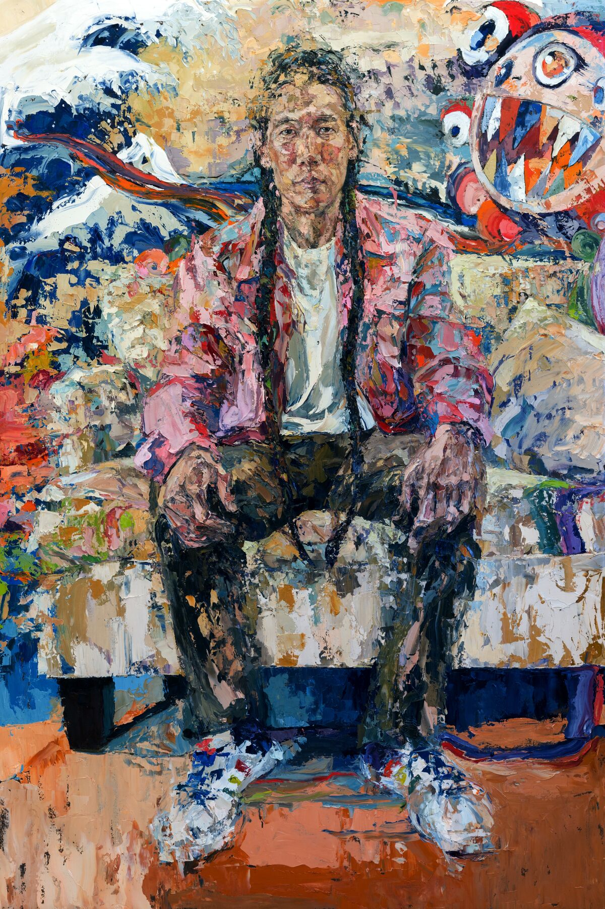 Lisa Bryson's "Homage IV" is part of the Mission Fed ArtWalk online through Dec. 31.