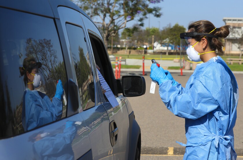 Jeanina Rumbaoa, a registered nurse with County of San Diego HHSA used a smart phone camera to photograph documents.