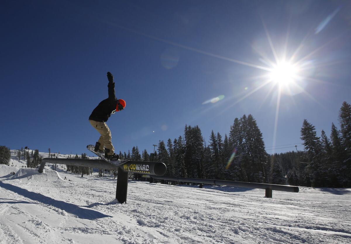 Your snowboard getaway this weekend could be Boreal Mountain Resort in Truckee, Calif.