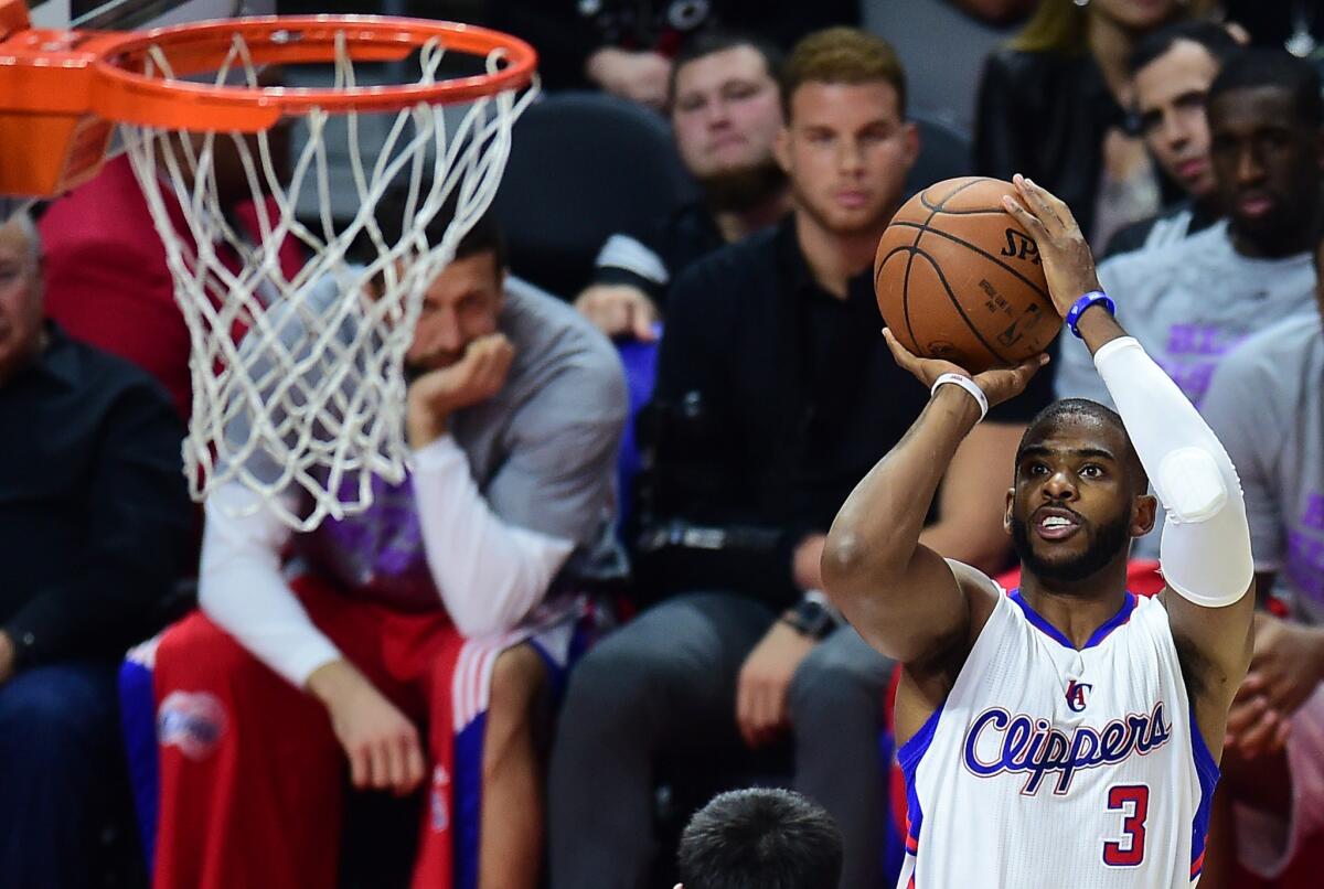 Chris Paul had 12 points and 12 assists in the Clippers' 110-95 win over the Houston Rockets on Wednesday at Staples Center.