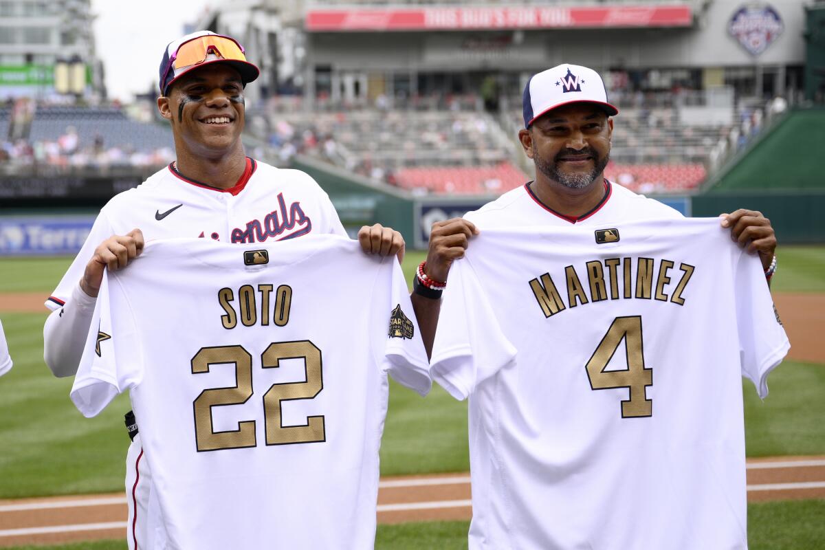 Juan Soto wears Trea Turner Nationals jersey at NL wild-card game