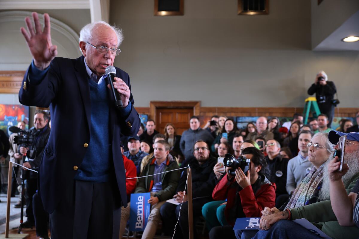 Presidential candidate Sen. Bernie Sanders holds a Town Hall In Perry, Iowa