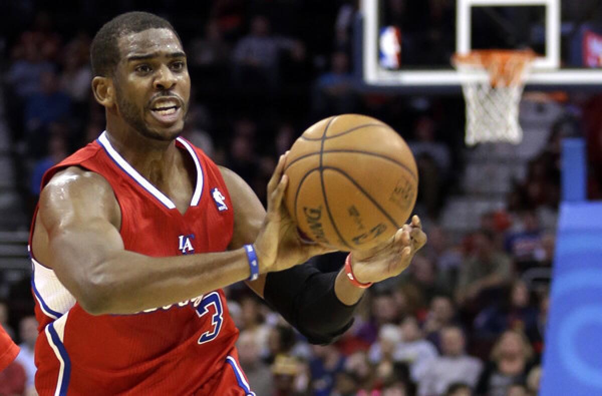 Clippers point guard Chris Paul is averaging 19.6 points and an NBA-leading 11.2 assists a game in 34 games this season.