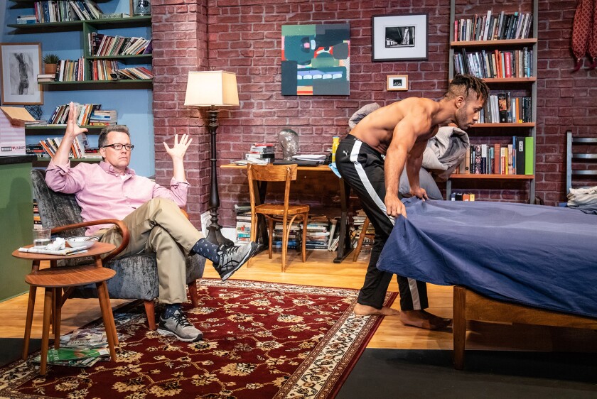 Steven Culp and Michael Rishawn in “Handjob”