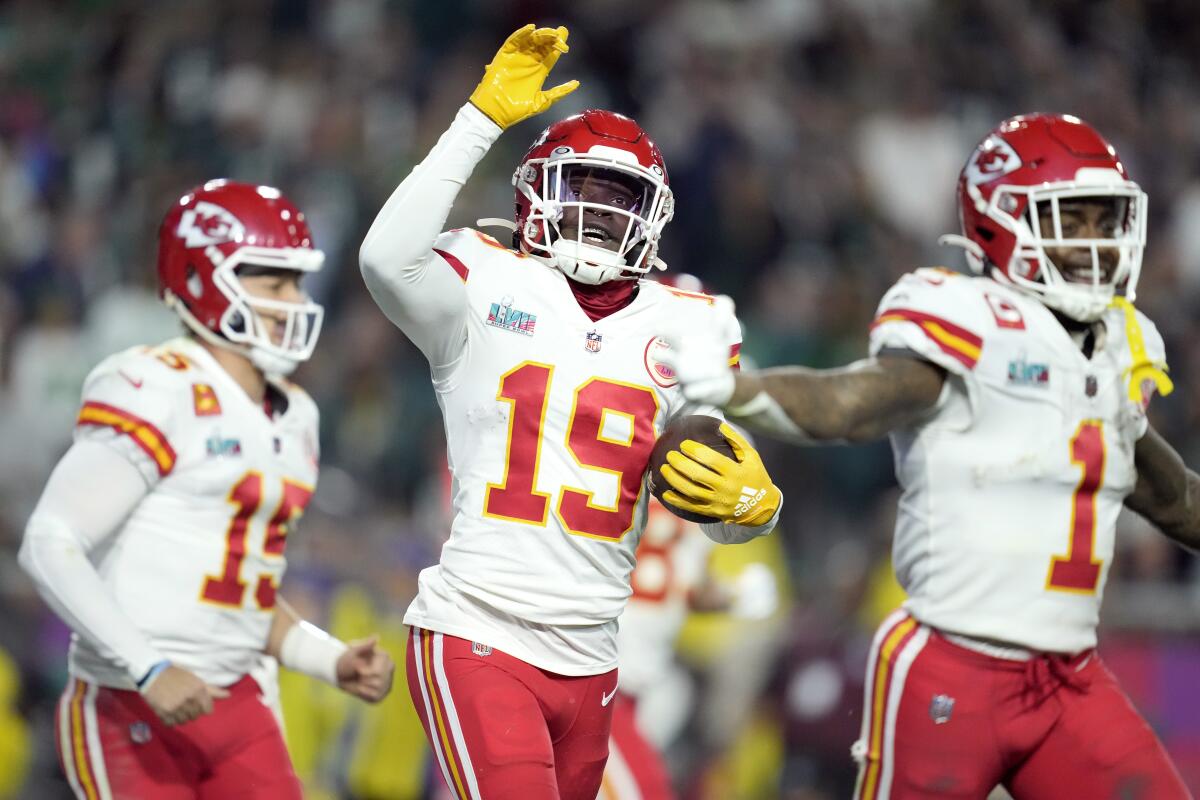 Chiefs' Kadarius Toney makes most of his Super Bowl touches - The San Diego  Union-Tribune