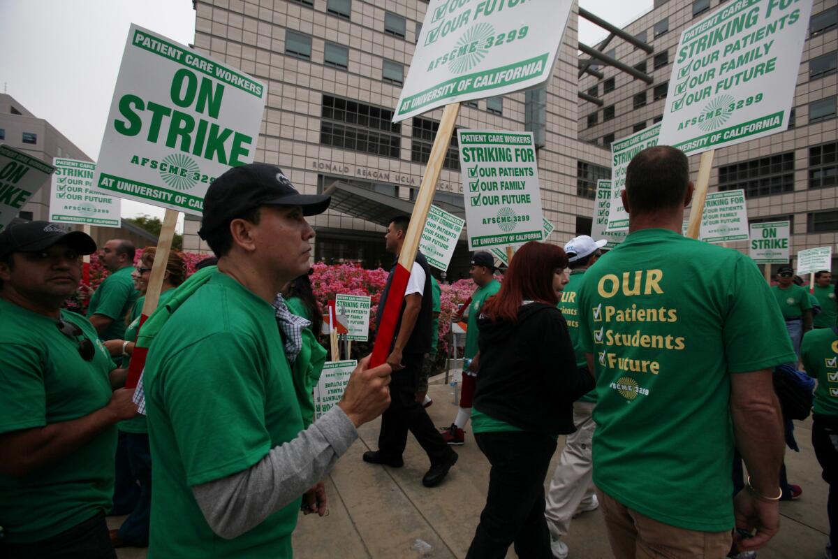 Unionized workers walked out of UC facilities in May and are now threatening another strike.