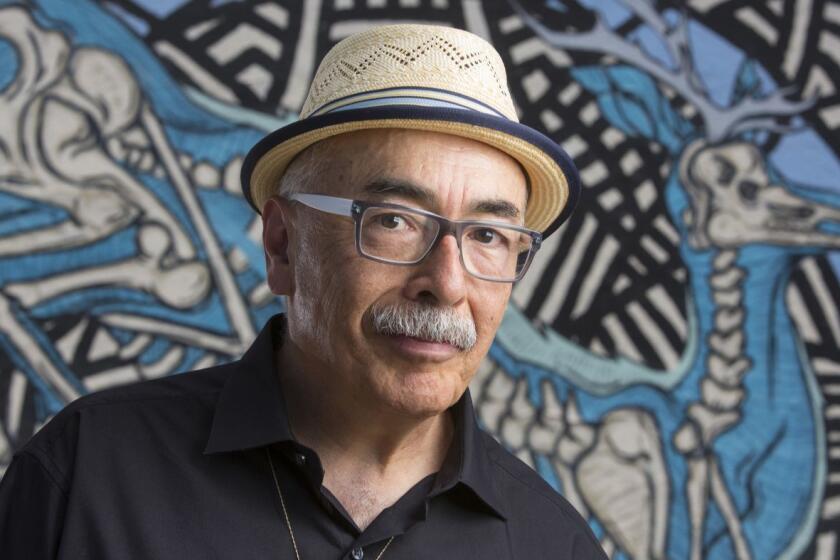 Poet Juan Felipe Herrera, former California Poet Laureate, just returned to Fresno after teaching at University of Washington. Tomas Ovalle / For The Times