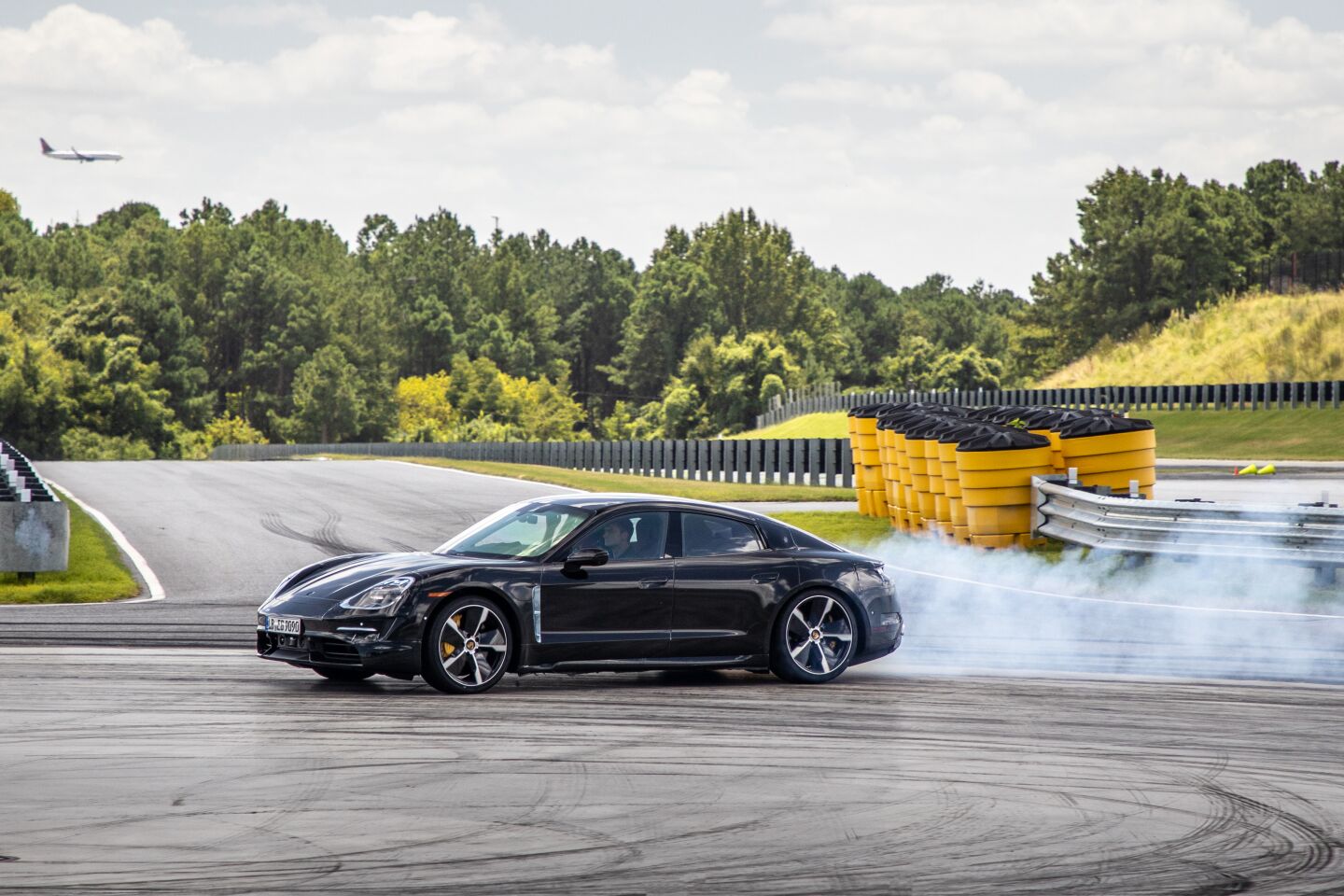 The Taycan is equipped with two permanent-magnet motors that together produce 625 horsepower.