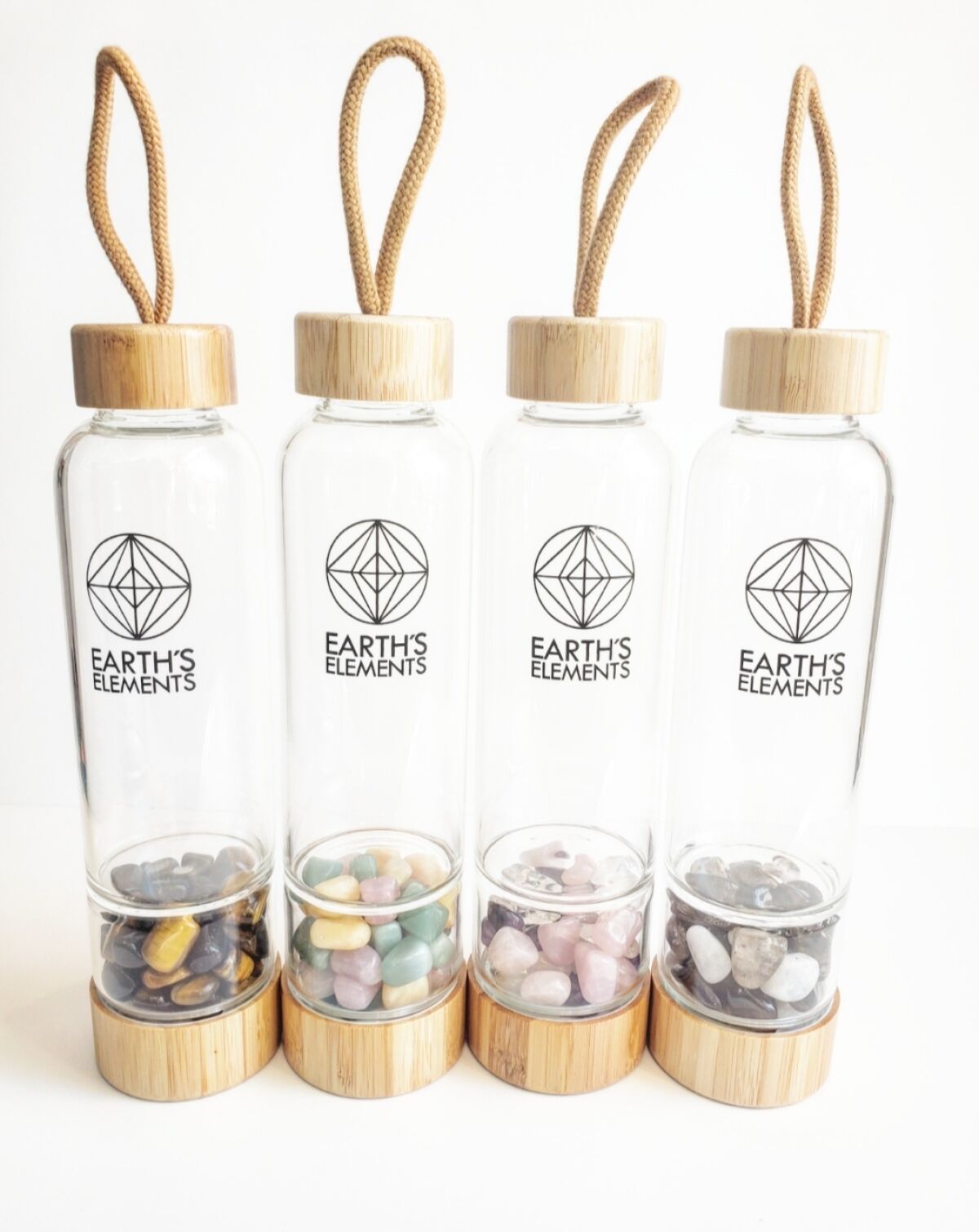 Earth's Elements Crystal Bottles
