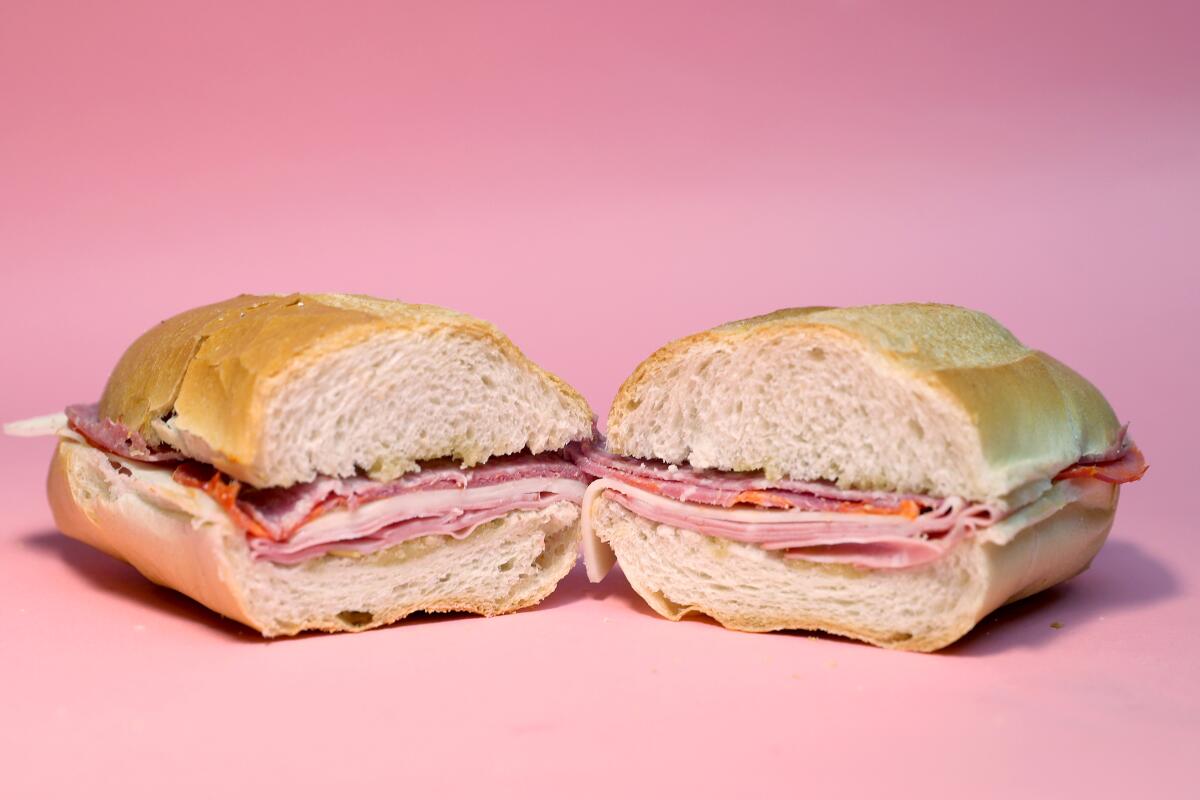 Roma Italian Deli in Pasadena is famous for its Italian sandwich.