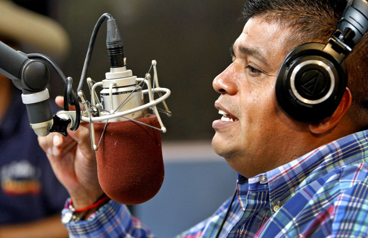 Ricardo "El Mandril" Sanchez. "Radio is always going to be there," says Sanchez's manager, Fernando Schiantarelli. "As long as there is poverty, hard work and loneliness, radio will be there."