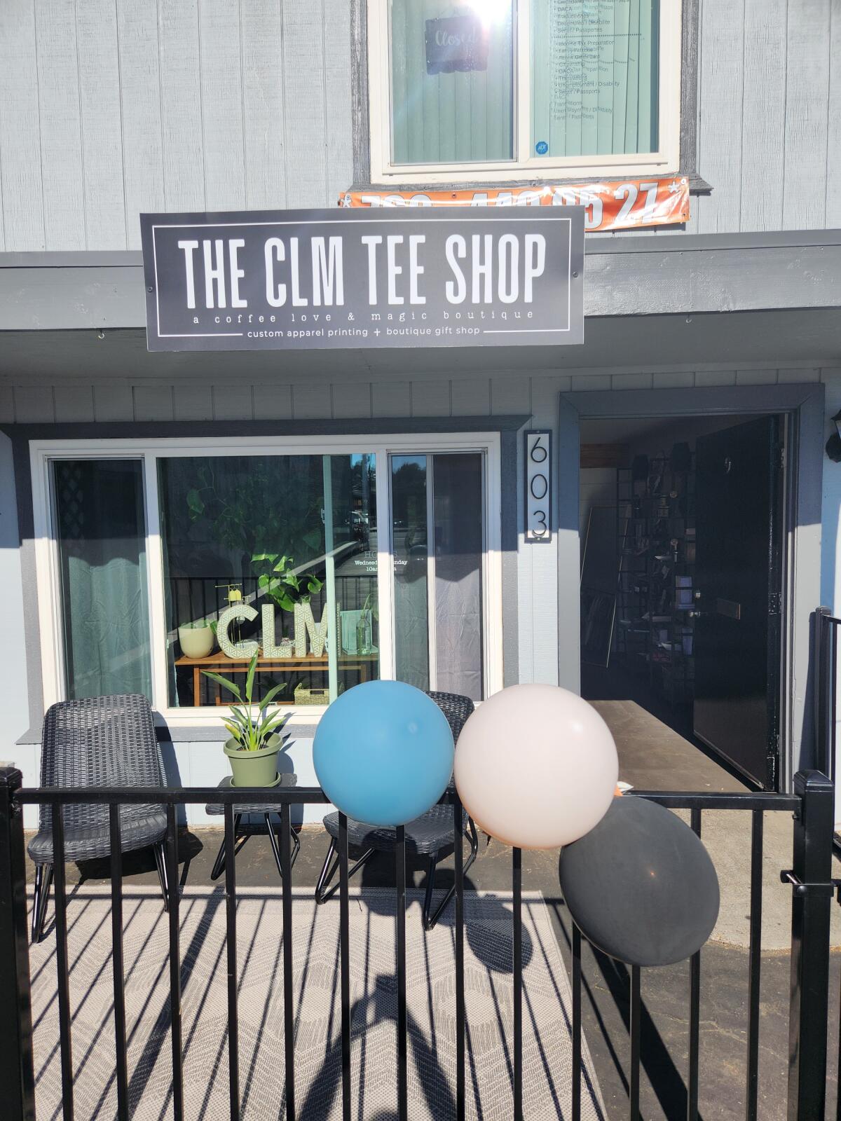 The CLM Tee Shop on its opening day, Nov. 4.