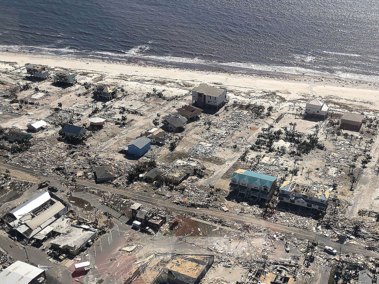 hurricane aftermath beach