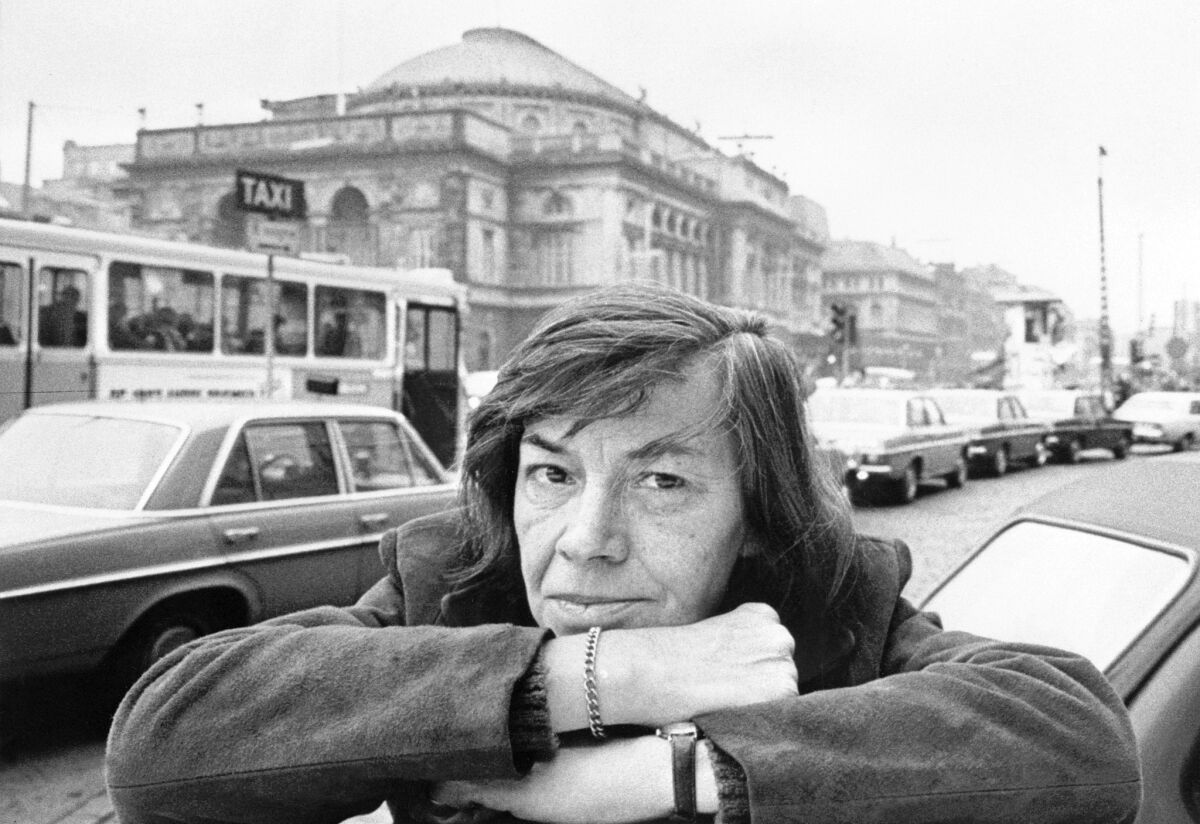 Author Patricia Highsmith in Copenhagen in November 1975.