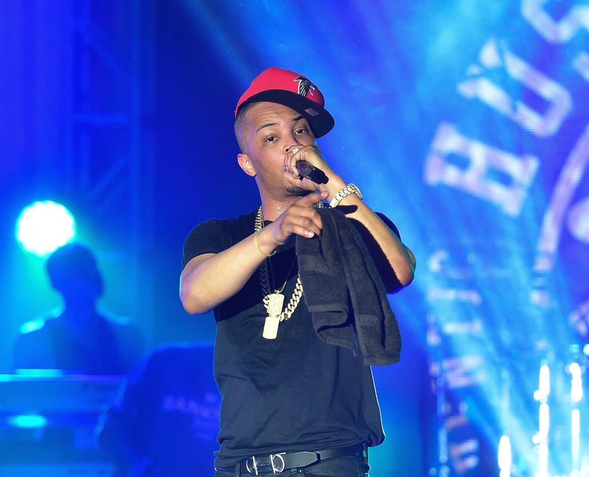 Rapper T.I. performs onstage at TIDAL X: TIP at Greenbriar Mall on February 22, 2016 in Atlanta, Georgia.
