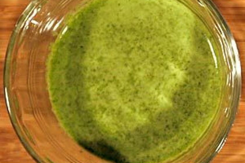 Green cilantro sauce