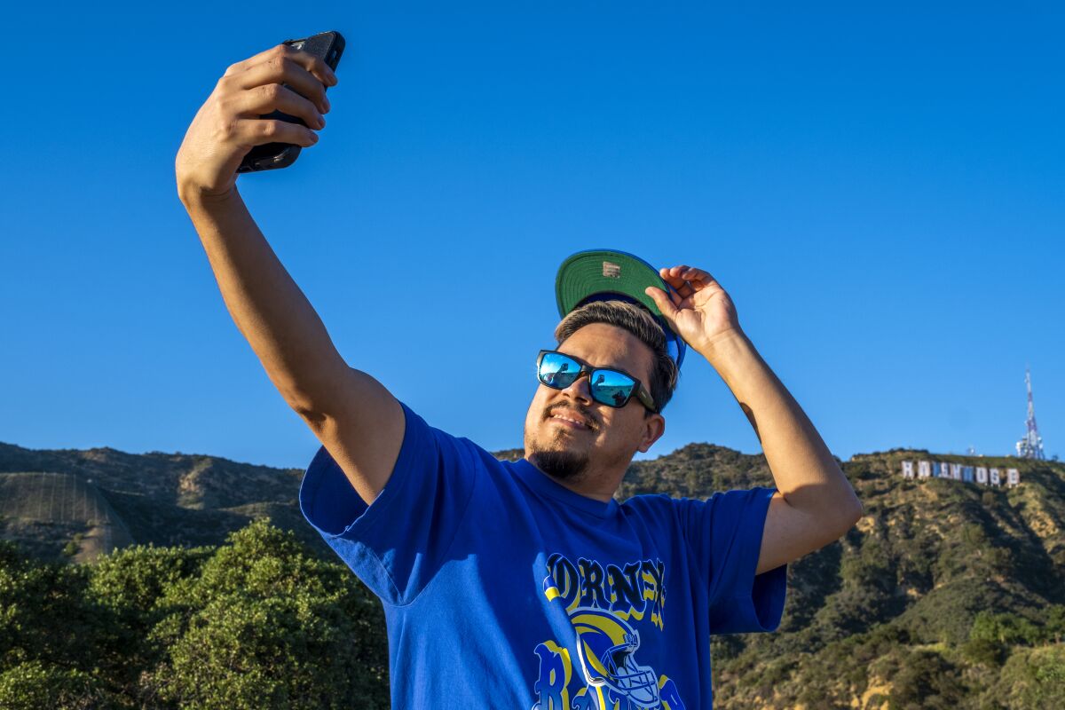 James Alverez takes a selfie