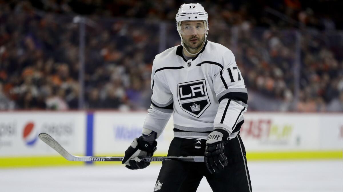 Kings' Ilya Kovalchuk in action against the Philadelphia Flyers on Feb. 7, 2019, in Philadelphia.