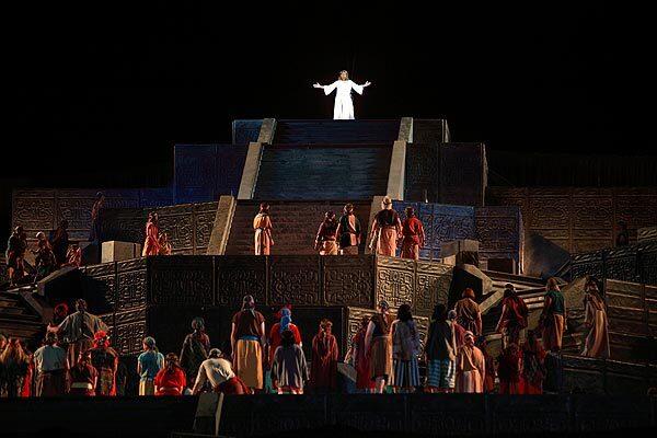 The Hill Cumorah Pageant in Palmyra, N.Y., is an annual Mormon religious reenactment of the story of Jesus, plus the Book of Mormon. Participants come from all over the country to be part of the performance and to share their faith.