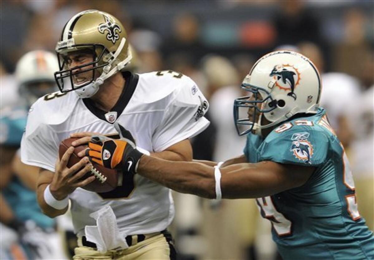 NFL: SEP 03 Preseason - Dolphins at Saints