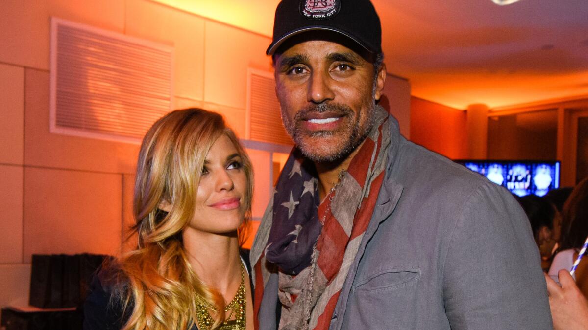 AnnaLynne McCord and Rick Fox attend the Hennessy Lounge at the W Hotel in Scottsdale, Ariz., on Thursday.