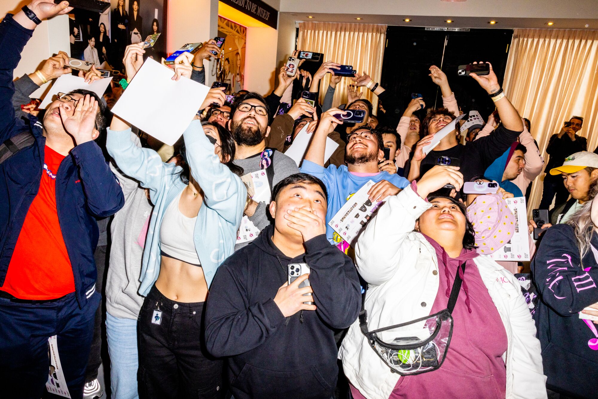 Surprised fans of TWICE