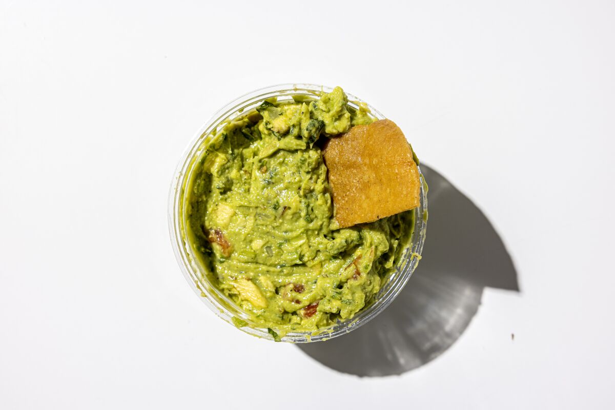 LOS ANGELES, CALIFORNIA, Feb. 3, 2022: Gelson’s Homestyle Guacamole for guacamole Taste Test
