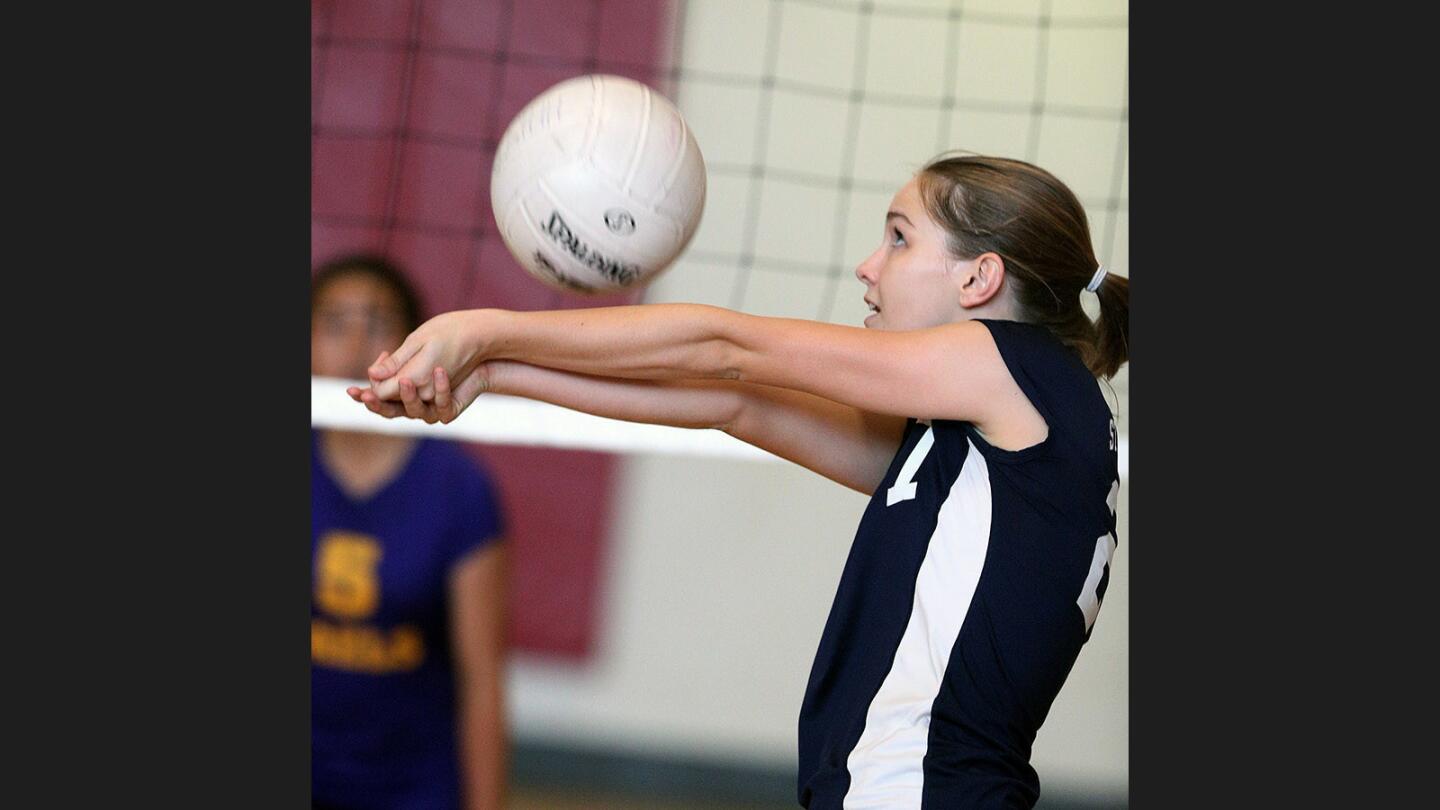 Photo Gallery: Holy Family vs. St. Monica Academy girls' volleyball