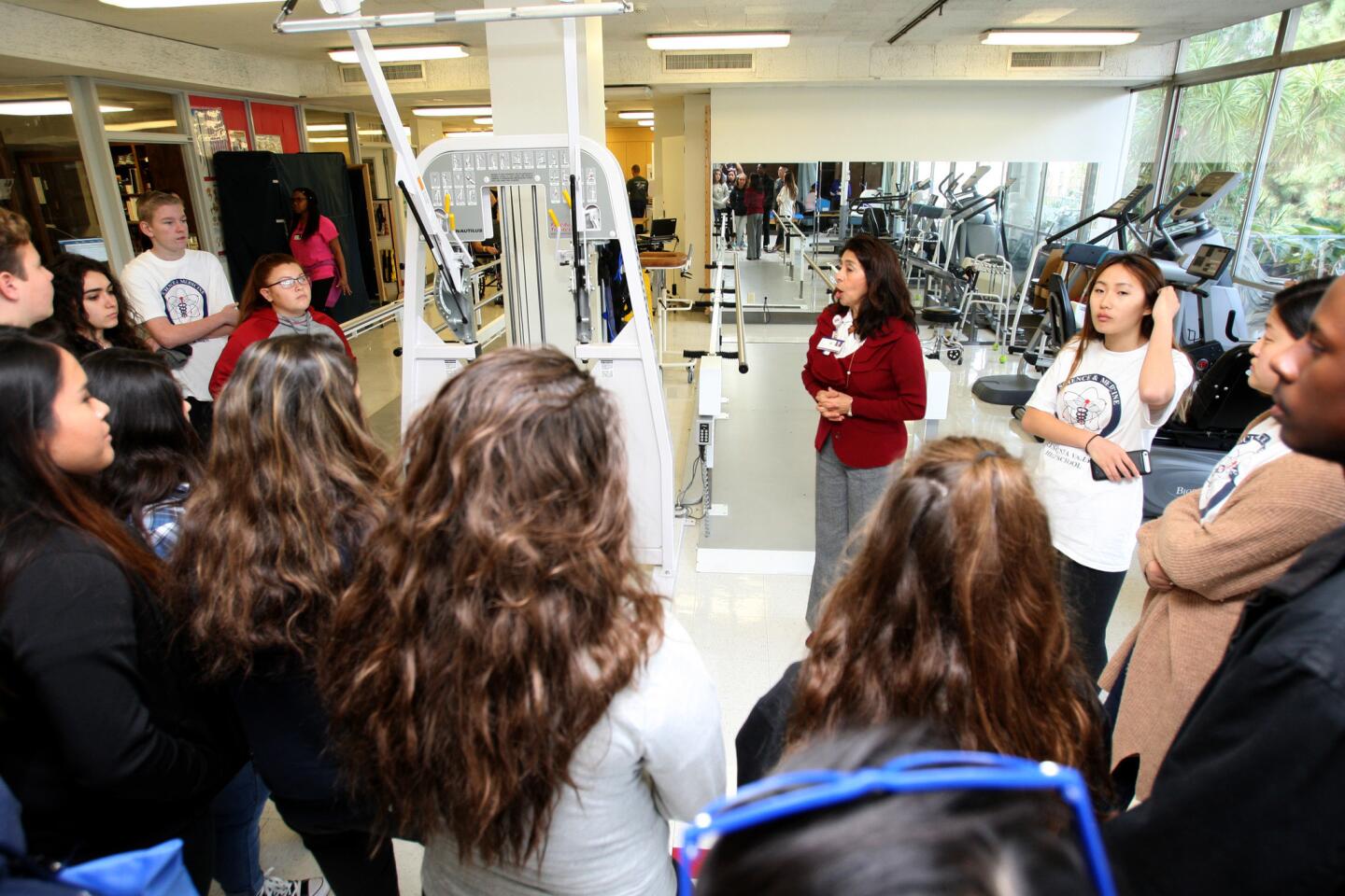 Photo Gallery: Crescenta Valley High School's Science and Medicine Academy tours Glendale Adventist Medical Center