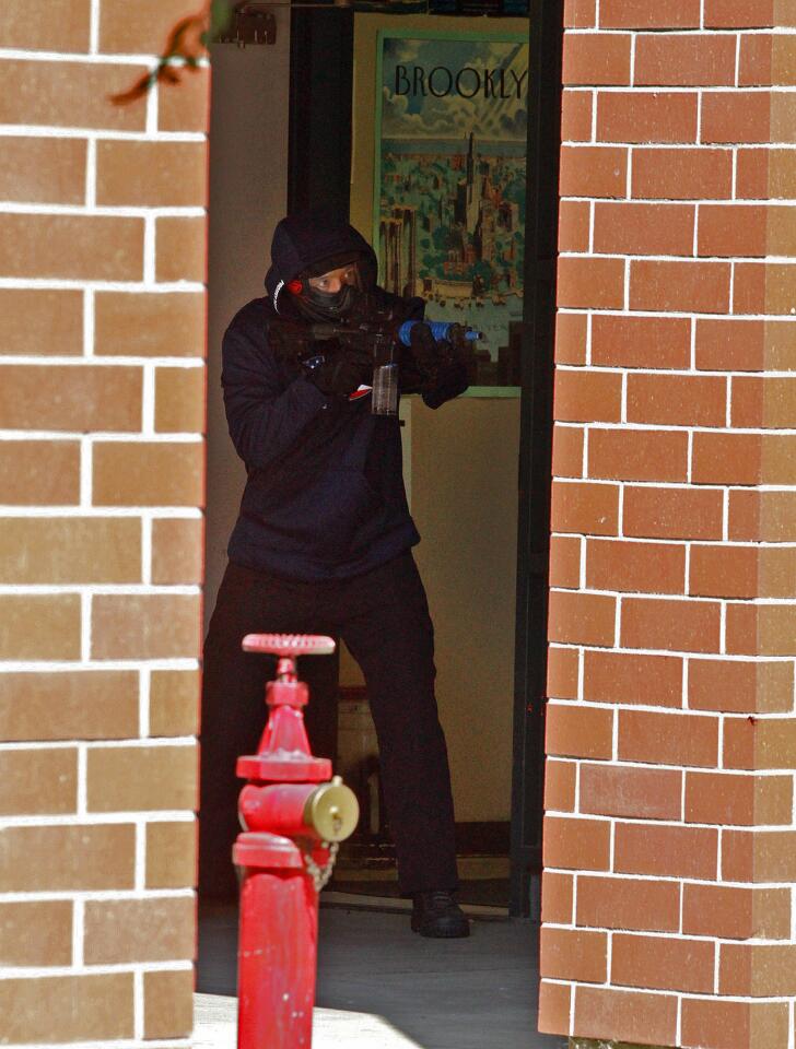 Photo Gallery: Burbank Police and Fire run gunman scenarios at Burbank High School