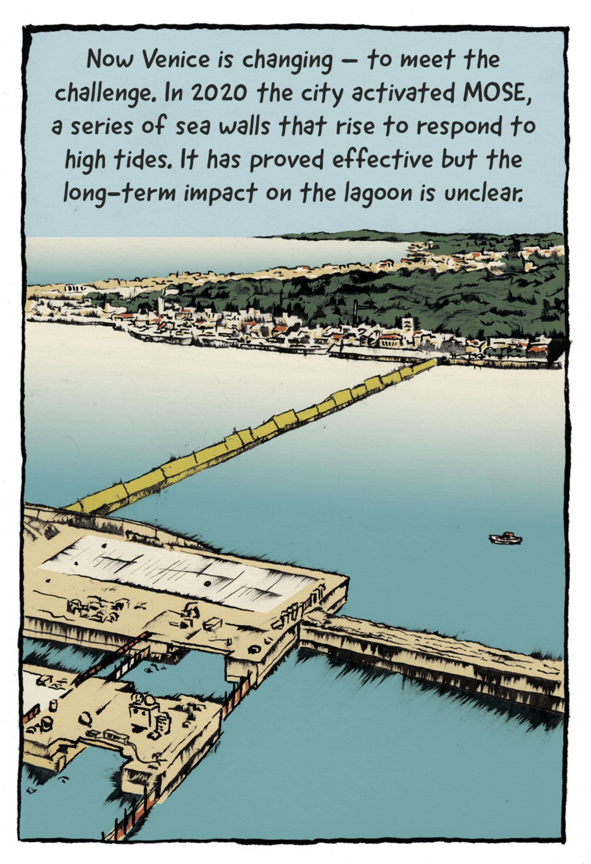 Now Venice is changing to meet the challenge. In 2020 the city activated sea walls that rise to respond to high tides.