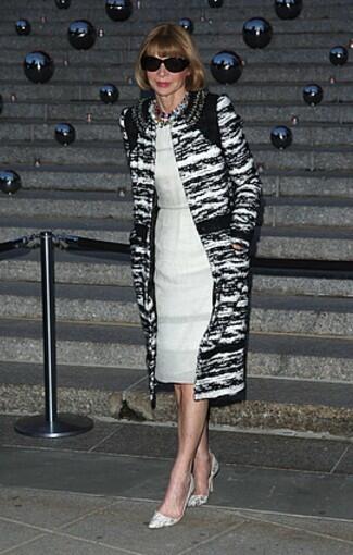 Vogue editor in chief Anna Wintour attends the Vanity Fair party at the New York State Supreme Court.