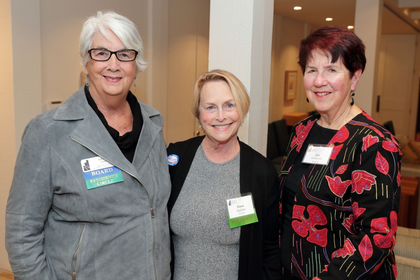 Kathy Jones (Bd Member), Dana Dahlbo (Founder), Ann McDonald
