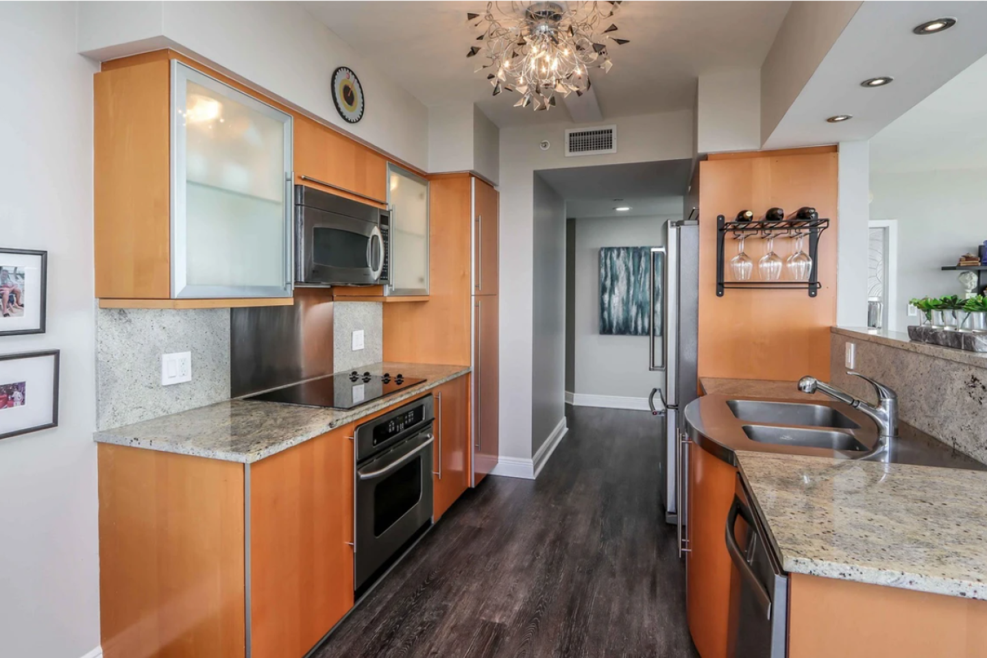 The kitchen.