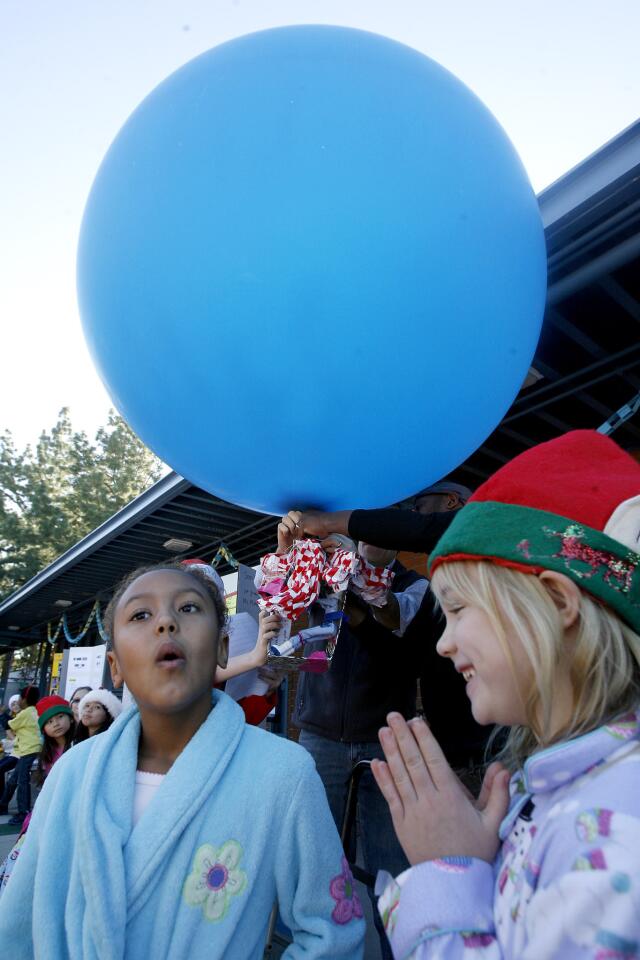 Photo Gallery: Barbie doll sent into the sky in weather balloon from Mountain Elementary