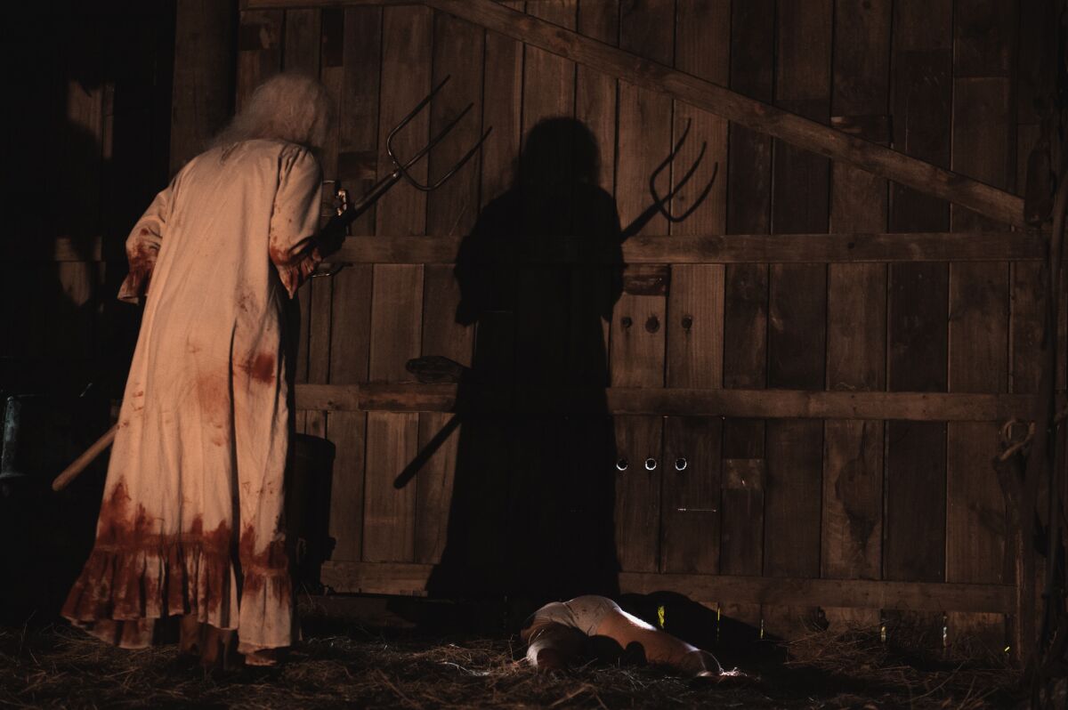 A scene from A24's "X"