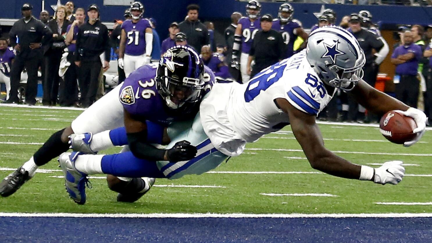 NFL: Cowboys turn back Ravens, Bills edge Bengals and Redskins