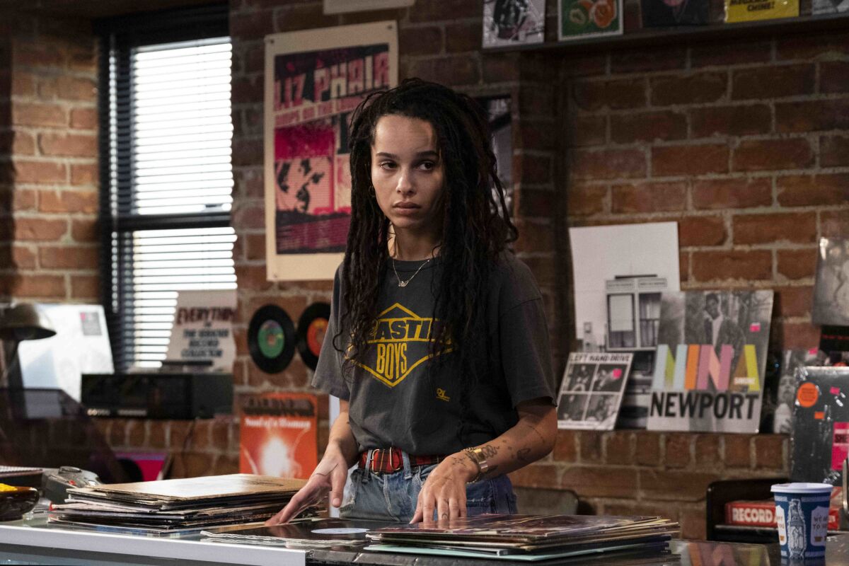 Zoë Kravitz in a scene from "High Fidelity"